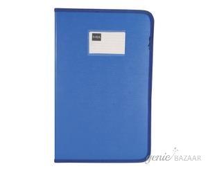 Saya SY-825F Foolscap Size Royal Blue Multi Utility Zipper Folder Pack of 1