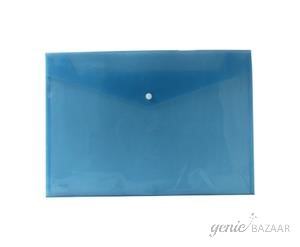 Saya SY-219A3 A3 Size Transparent Blue Clear Bag Plain Extra Large Pack of 10