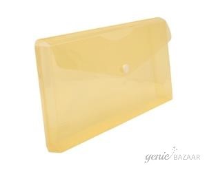 Saya SY-219C Transparent Yellow Cheque Envelope Pack of 6