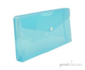 Saya SY-219C Transparent Blue Cheque Envelope Pack of 6