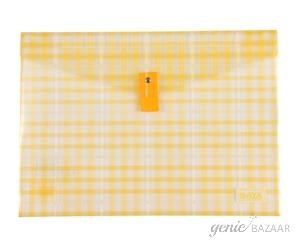 Saya SY-339 Superior Foolscap Size Yellow Clear Bag Pack of 6