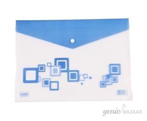 Saya SY-219F Radiant Foolscap Size Blue Clear Bag Pack of 12