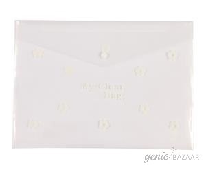 Saya SY-209F Flower Foolscap Size Natural Clear Bag Pack of 12
