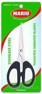 Mario MS003 Scissors (5.5 Inch,  Stainless Steel Tungsten Serrated Blade)