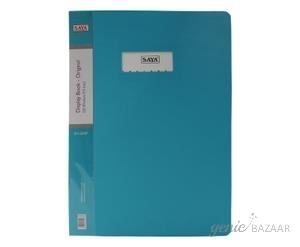 Saya SY-320F Aqua-Blue Foolscap Size Display Book 20 Pockets