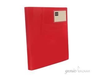 Saya SY-230A Red A4 Size Indexed Display Book Pocktes 30