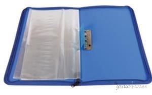 Saya SY-825F Multi Utility Zipper Folder F/C Pack of 1 (Blue)