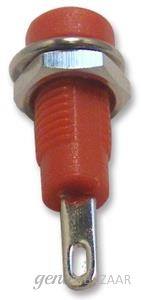 Multicomp SOCKET,  2MM,  PANEL,  RED