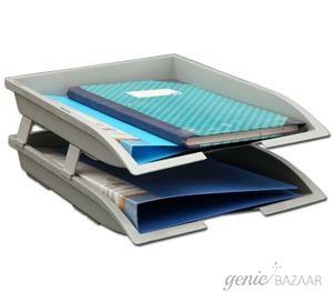 Solo TR 112 Paper & File Tray (2 Pcs. Set) - Grey