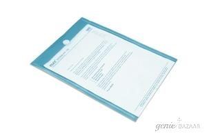 Solo CH 109 Document Envelope (Velcro) - Transparent Blue