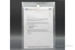 Solo CH 109 Transparent White Velcro Document Envelope