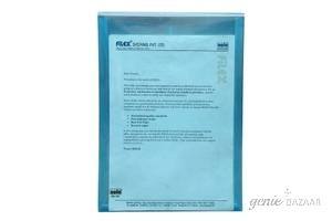 Solo CH 107 Document Envelope (Button) - Transparent Blue