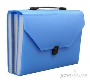 Solo EX 904 Expanding Case 31 Pocket (Lock & Handle) F/C - Blue