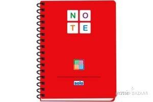 Solo NB 578 Note Book (140 Pages) 3 Color B5 - Frosted Red