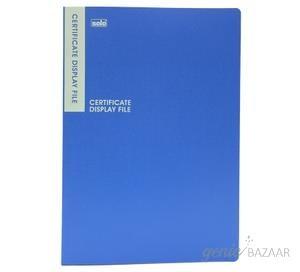 Solo DF 502 Certificate Display File - 20 Pockets (Blue)