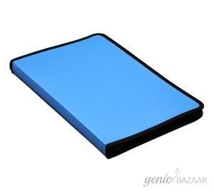 Solo ZB 011 Display File 20 Pockets (Zipper Closure) - Blue