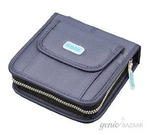 Solo CD 040 Computer CD Wallet & Zipper (Navy Blue)