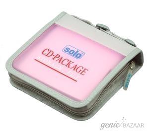 Solo CD 032 Computer CD Wallet & Zipper (Frosted Pink)