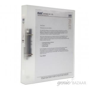 Solo RB 902 Paper Board-2-D-Ring (With Label Pocket)-White