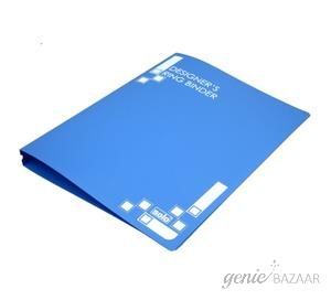 Solo RB 434 Designer's Ring Binder - 4-D-Ring (Magic Square Blue)