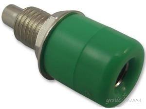 Multicomp SOCKET,  4MM,  PANEL,  GREEN