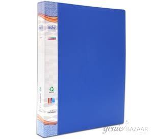 Solo RB 405 Ring Binder-2-D-Ring (With front view Pocket)-Blue