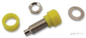 Multicomp SOCKET,  4MM,  PANEL,  YELLOW
