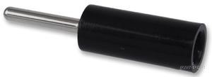Multicomp TIP PLUG,  SOLDER,  BLACK