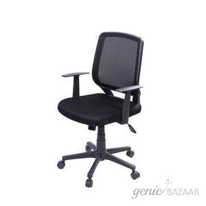 Stellar Medium Back Office Chair Black 470 x 500 x 900 mm
