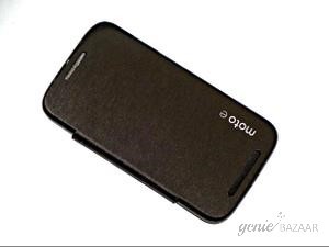 Vizio Motorola Moto E Material: Plastic Flip Cover (Black)