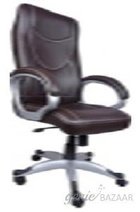 VJ Interio VJ-0285 Brown 20 x 21 x 30 Inch High Back Chair