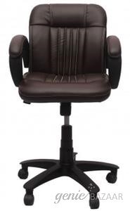 VJ Interio VJ-145-VISITOR-LB Brown Visitor Chair