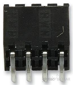 Multicomp SOCKET,  PCB,  2 ROW,  R/A,  8WAY