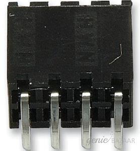 Multicomp SOCKET,  PCB,  2 ROW,  R/A,  6WAY
