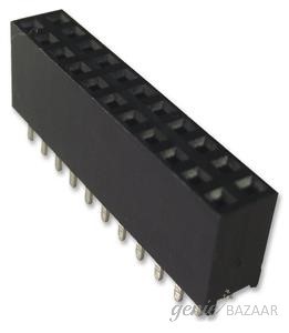 Multicomp SOCKET,  PCB,  2 ROW,  VERT,  22WAY
