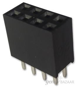 Multicomp SOCKET,  PCB,  2 ROW,  VERT,  8WAY