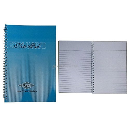 Ravi Exclusive Spiral Note Pad,  1/8,  Ruled,  40 Pages - Pack of 10