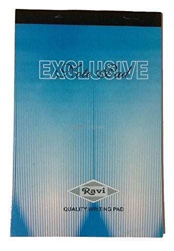 Ravi Exclusive Note Pad,  1/8,  Ruled,  40 Pages - Pack of 10