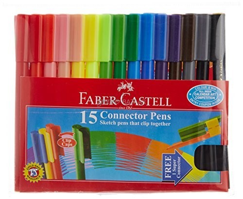 Faber-Castell Sketch Pens with Clip Cap - 15 Shades