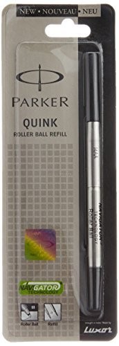 Parker Quink Roller Ball Pen Refill,  Black