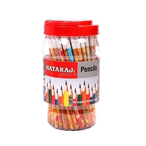 Nataraj Pencils HB Superior Bonded Lead (Marble Finish) - Pack of 100