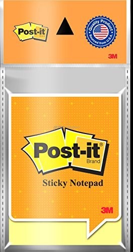 Post It Sticky Notes,  100 Sheets,  2 x 3 inches