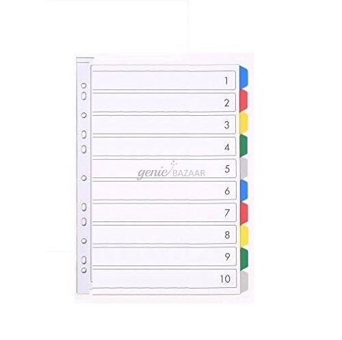 SVS Plastic Seperators 1 to 10,  10 Sets