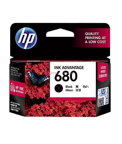 HP 680 Black Original Ink Advantage Cartridge