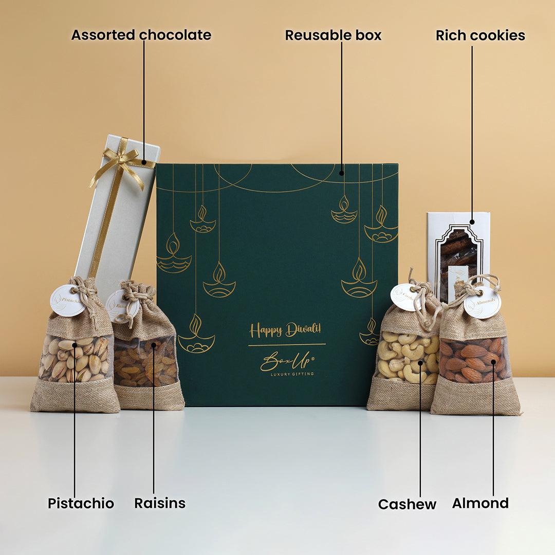 Scrumptious munch - Lux Emerald Diwali' edition