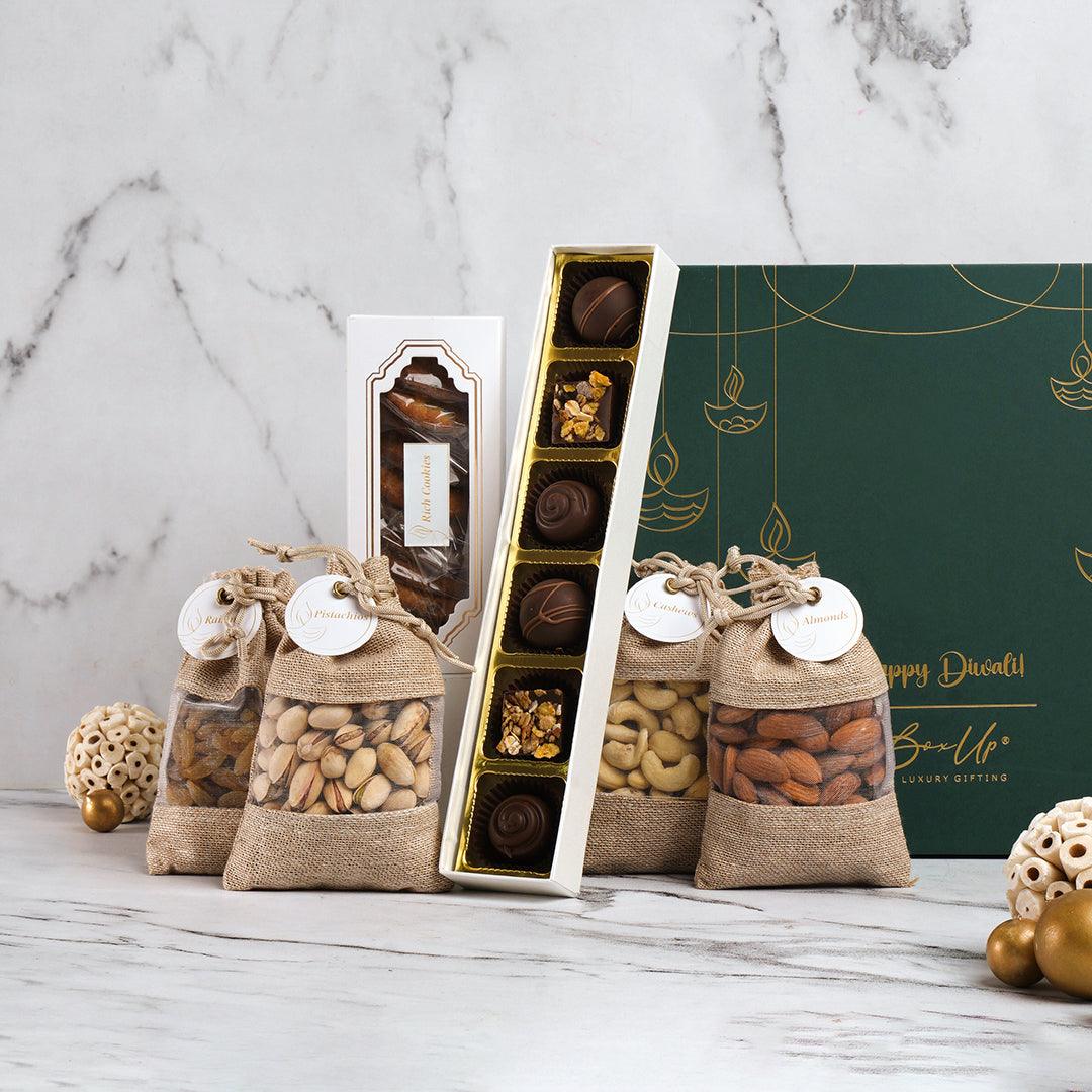 Scrumptious munch - Lux Emerald Diwali' edition