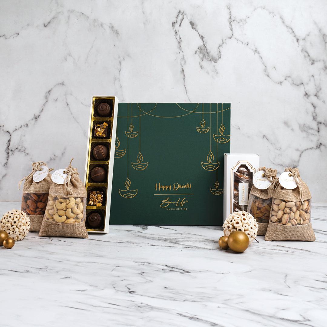 Scrumptious munch - Lux Emerald Diwali' edition