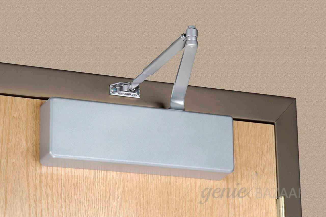 Surface mounted door closer installation (wooden door)