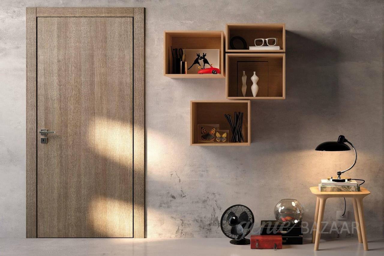 New flush door with lamination