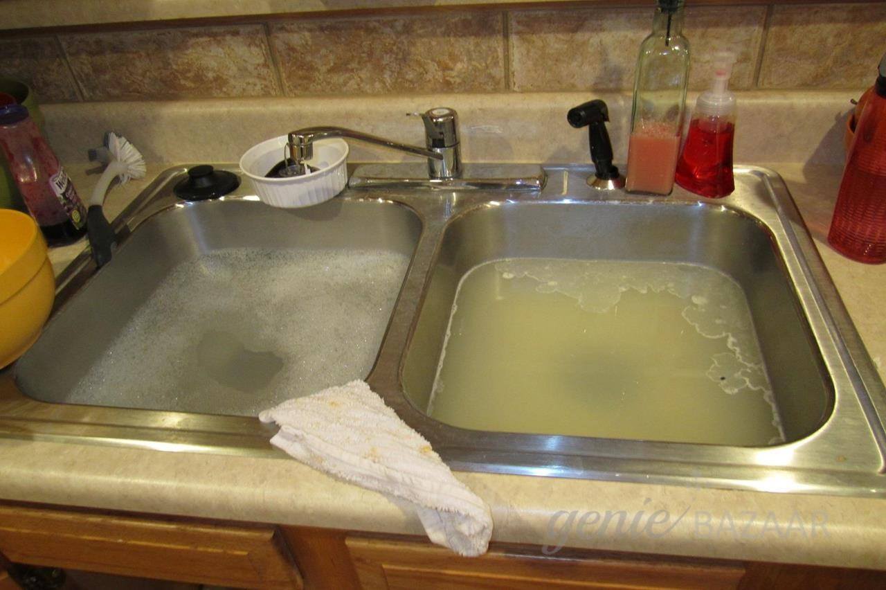 Kitchen sink choke up outside